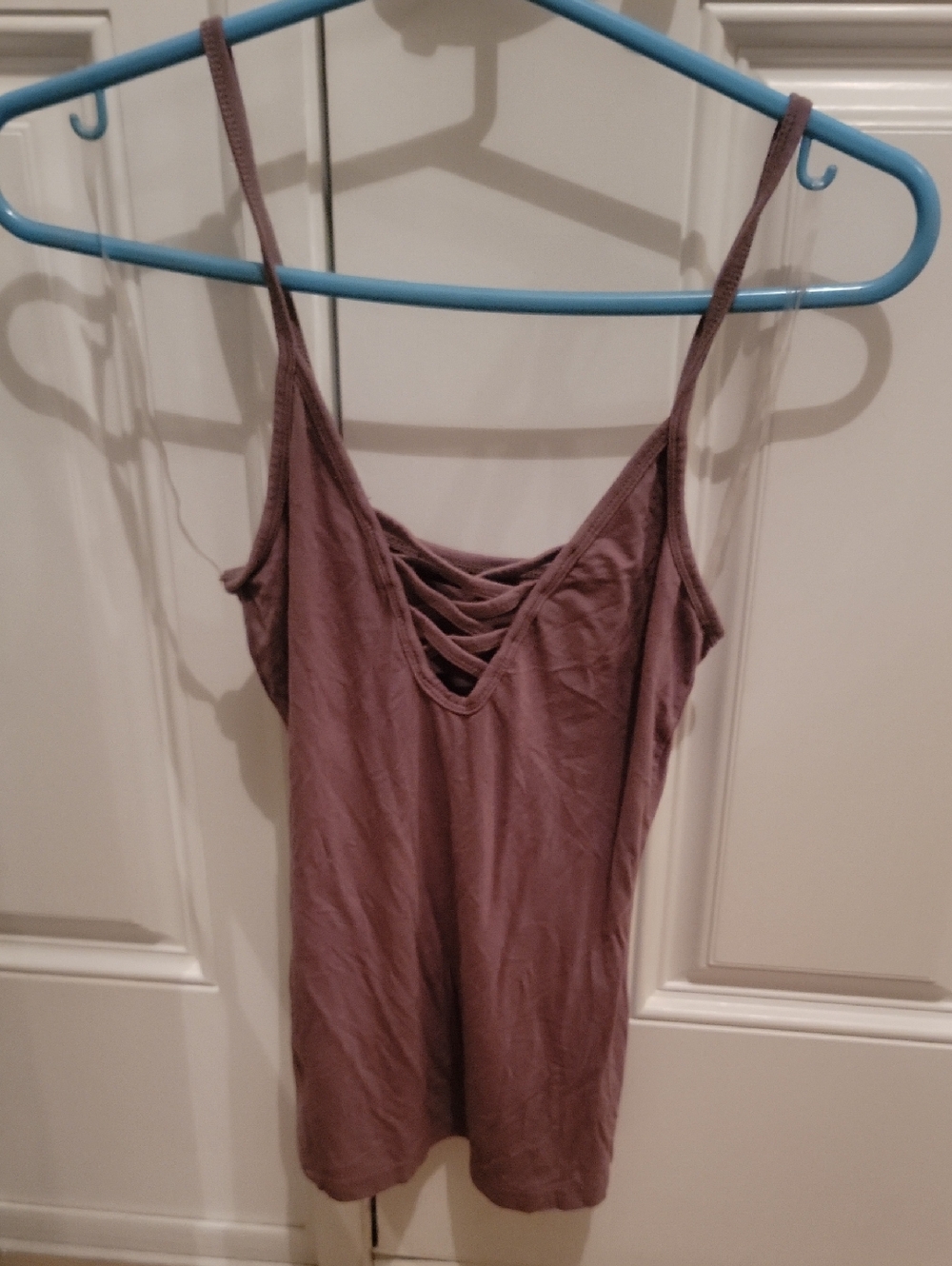 BKE Red. Fitted Tank Top With Tie Design. Size XS. Great Condition!!!